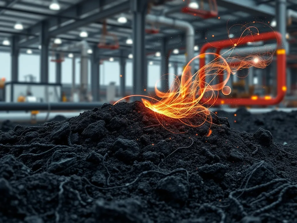 Visual representation of fiber-modified asphalt showcasing its enhanced durability and performance features.