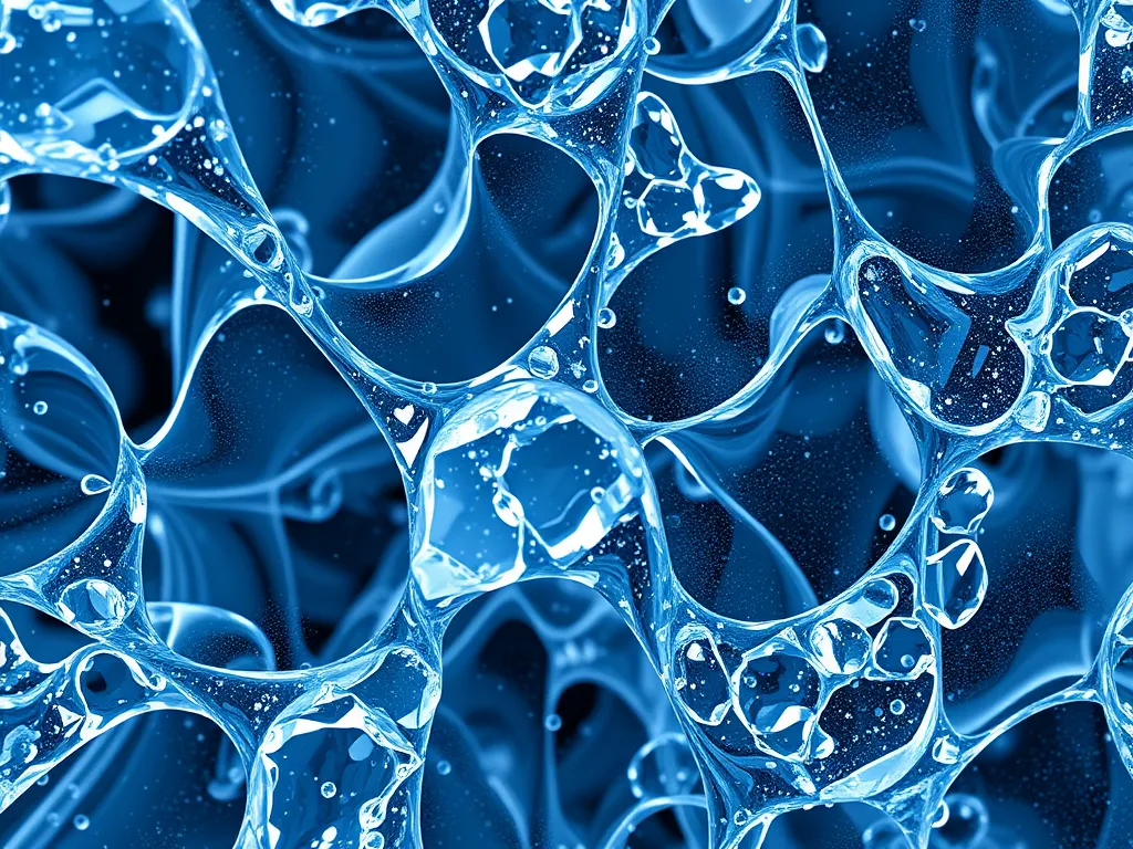 Close-up view of a glass fiber reinforcement structure showcasing fibers interspersed with resin.