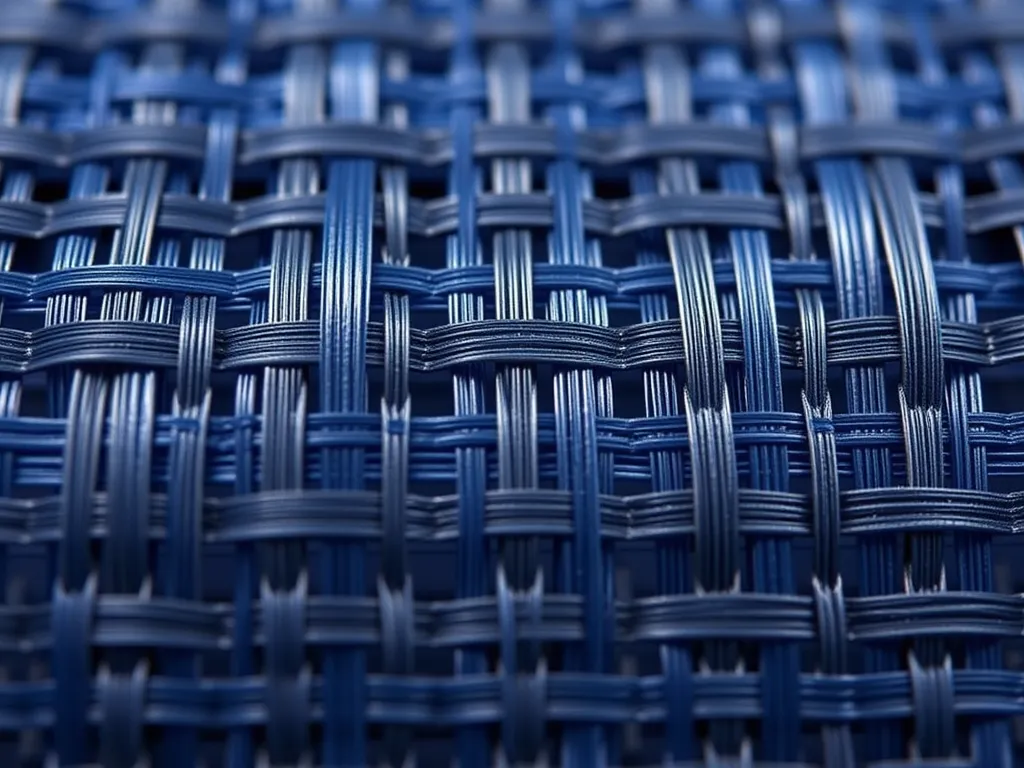Close-up view of glass fiber reinforcement material showcasing its woven structure.