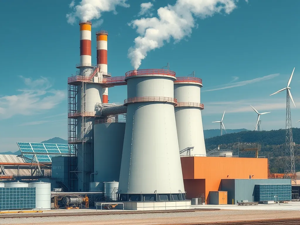 Asphalt production facility with emissions controls and sustainable energy sources