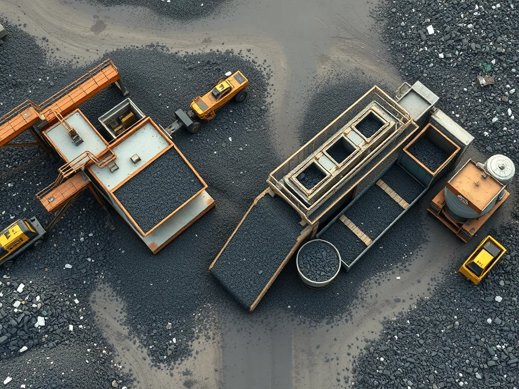 Heavy machinery used in processing hot asphalt, emphasizing safety precautions.