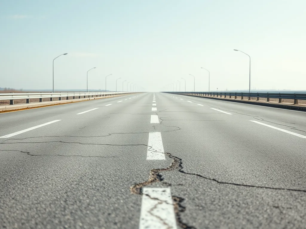 Wide open road showcasing the effects of hot mix asphalt on traffic conditions