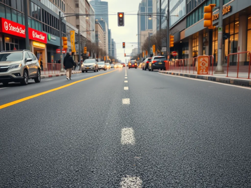 Infrared heating being utilized for asphalt repair, demonstrating efficient heating methods.