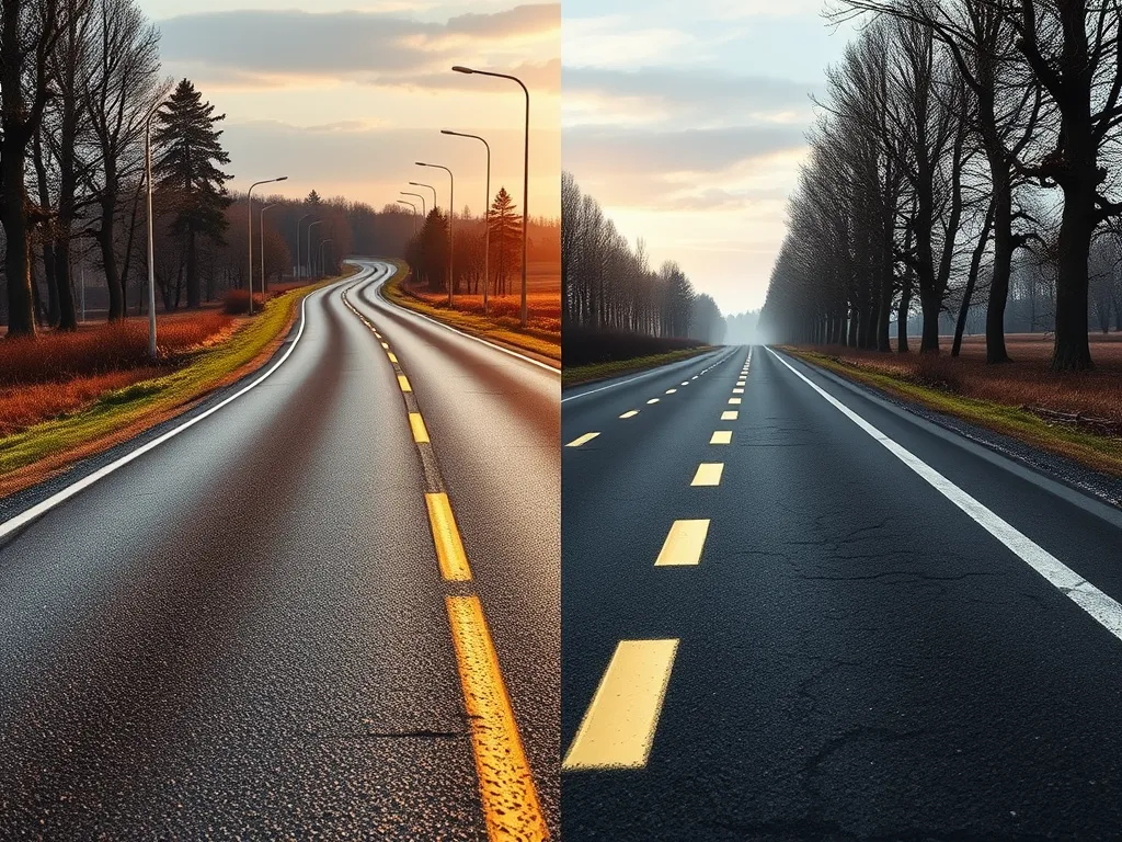 Modern road showcasing innovations in asphalt technology for durability and sustainability