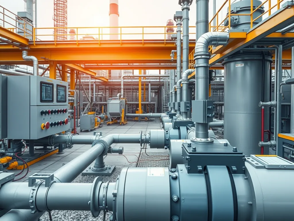 Industrial asphalt mixing facility emphasizing local regulations compliance