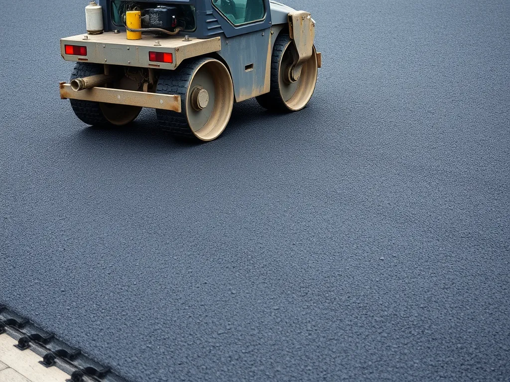Roller compacting asphalt for optimal density and performance