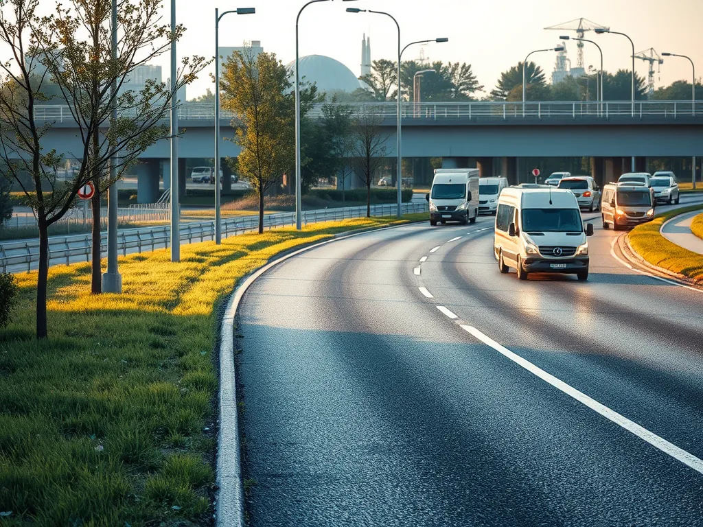 Traffic on a textured pavement affecting noise levels