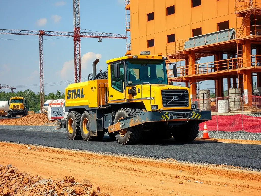 High-quality paver machine for construction projects
