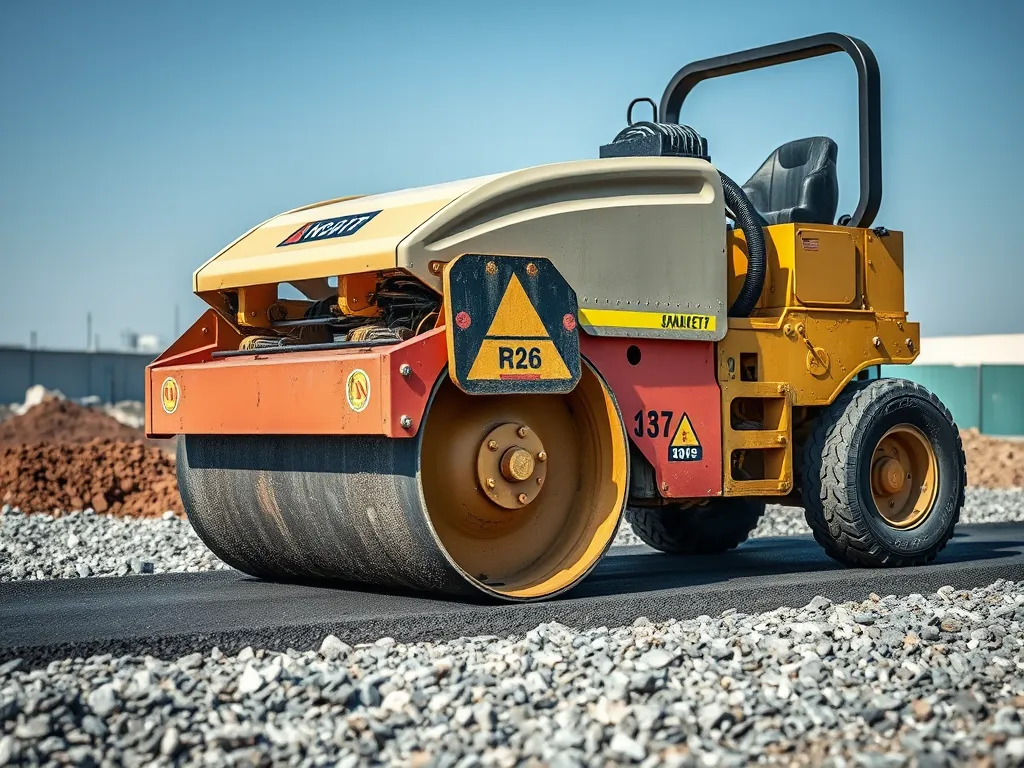 Pneumatic roller used for asphalt applications, emphasizing its advantages in road construction.