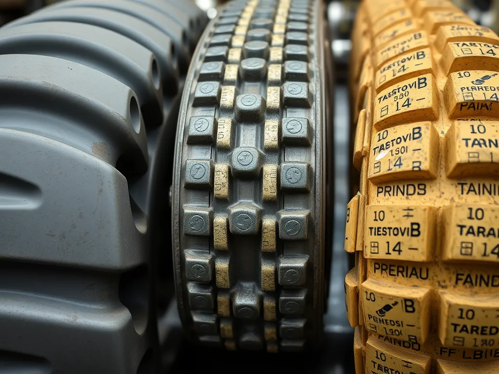 Close-up of pneumatic roller tires used in asphalt applications for efficient compaction.