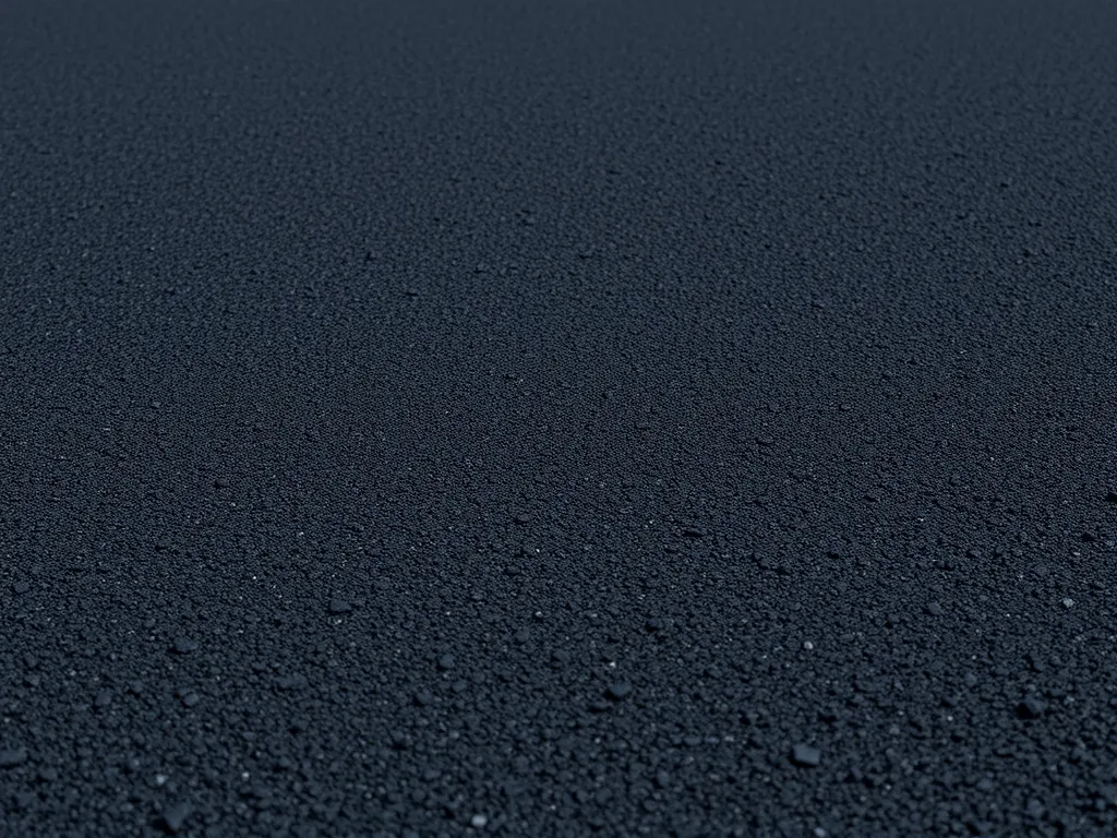 Asphalt surface preventing weeds from growing in cracks