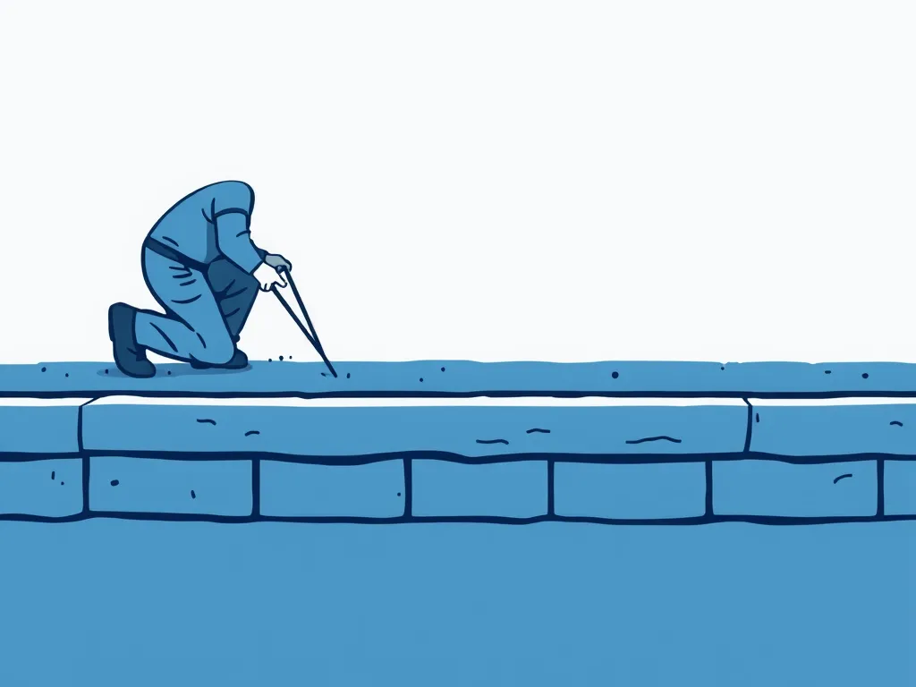 A worker preparing a solid base for construction, emphasizing the importance of proper base preparation.