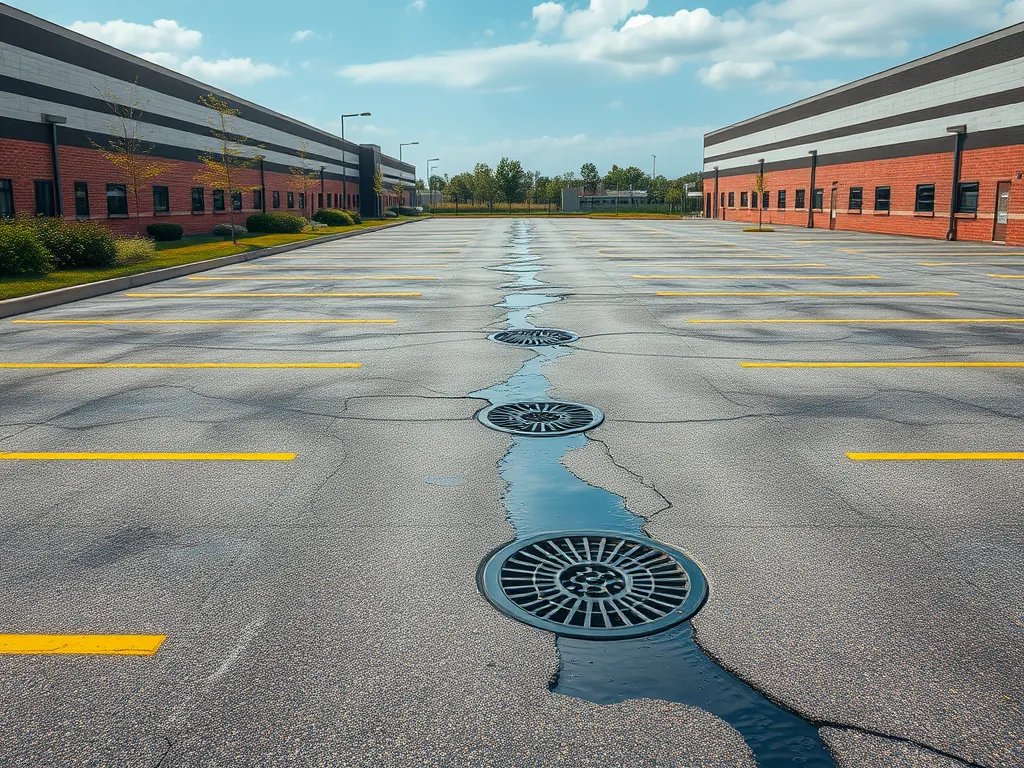 Image illustrating the significance of maintaining proper drainage systems to prevent damage.