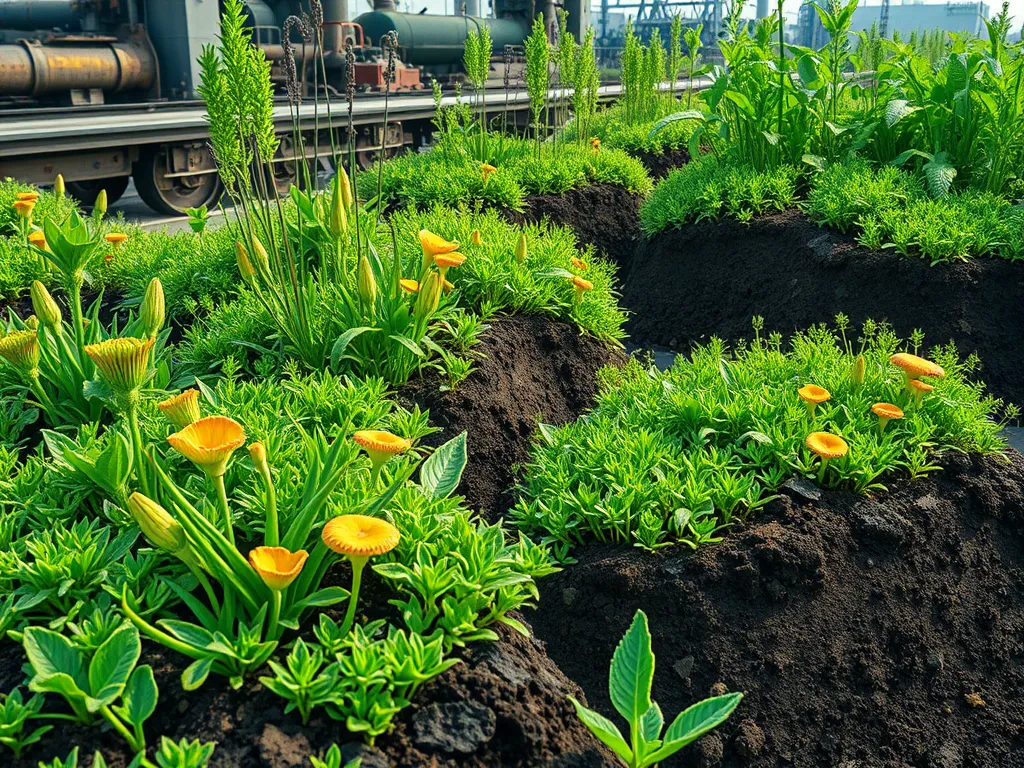 Vibrant plants thriving in well-drained soil, illustrating the importance of proper drainage to prevent damage.