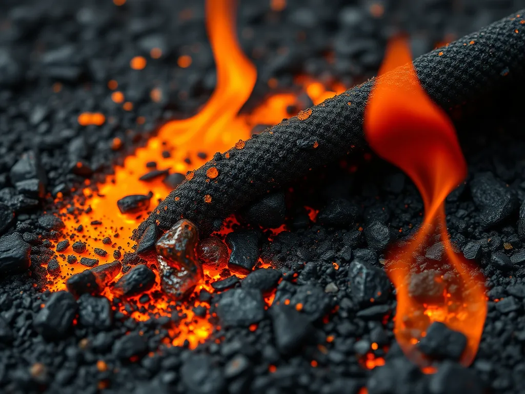 Protective clothing and safety gear for working with hot asphalt.