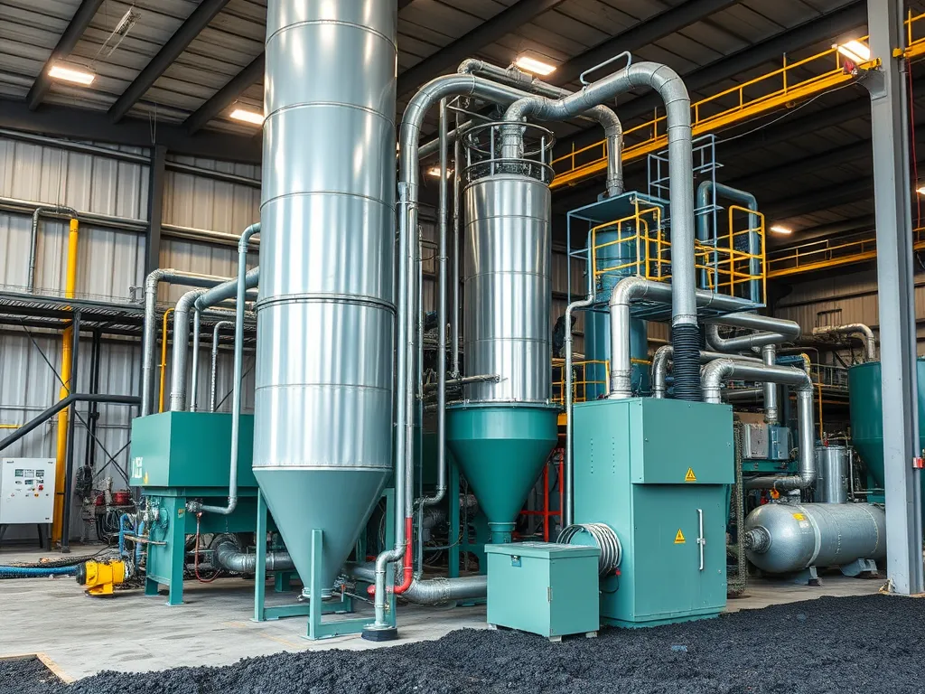 Industrial equipment used for producing quality asphalt materials