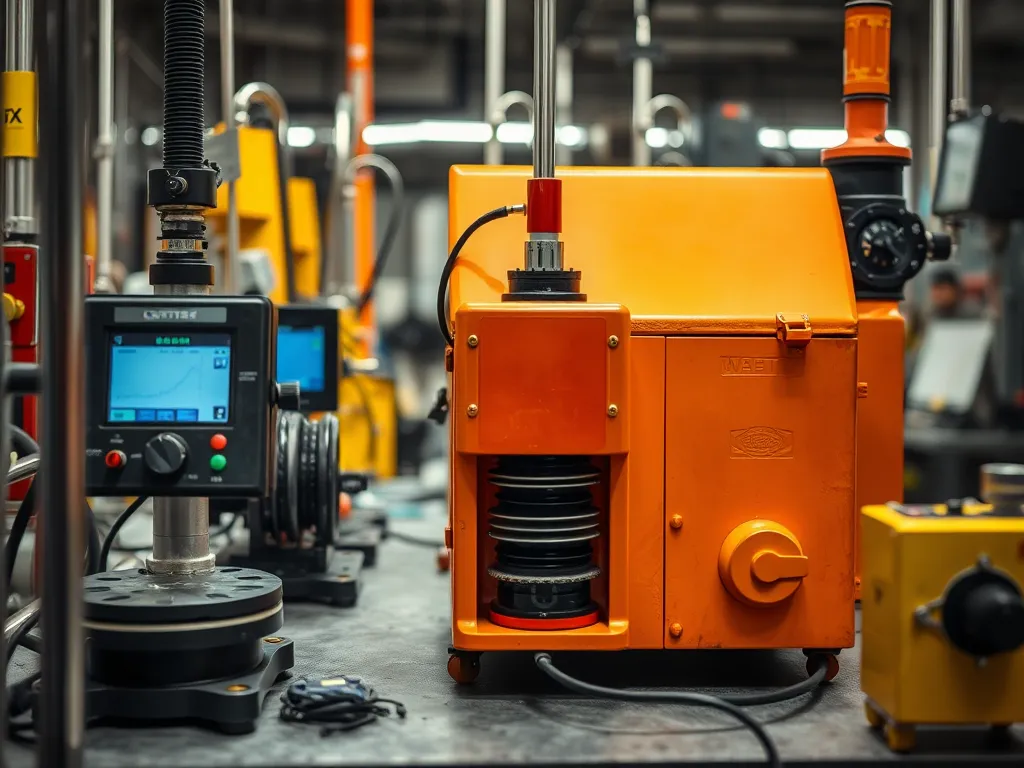 Image of a testing machine for analyzing recycled aggregates used in asphalt.