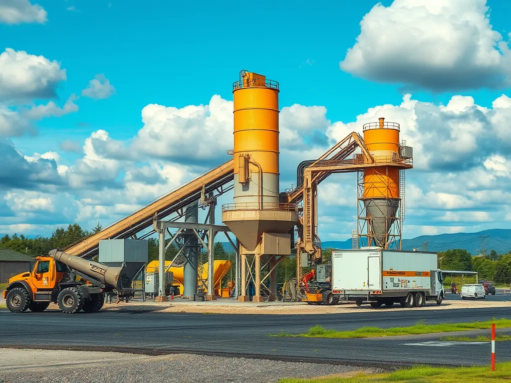 Asphalt production facility using recycled materials