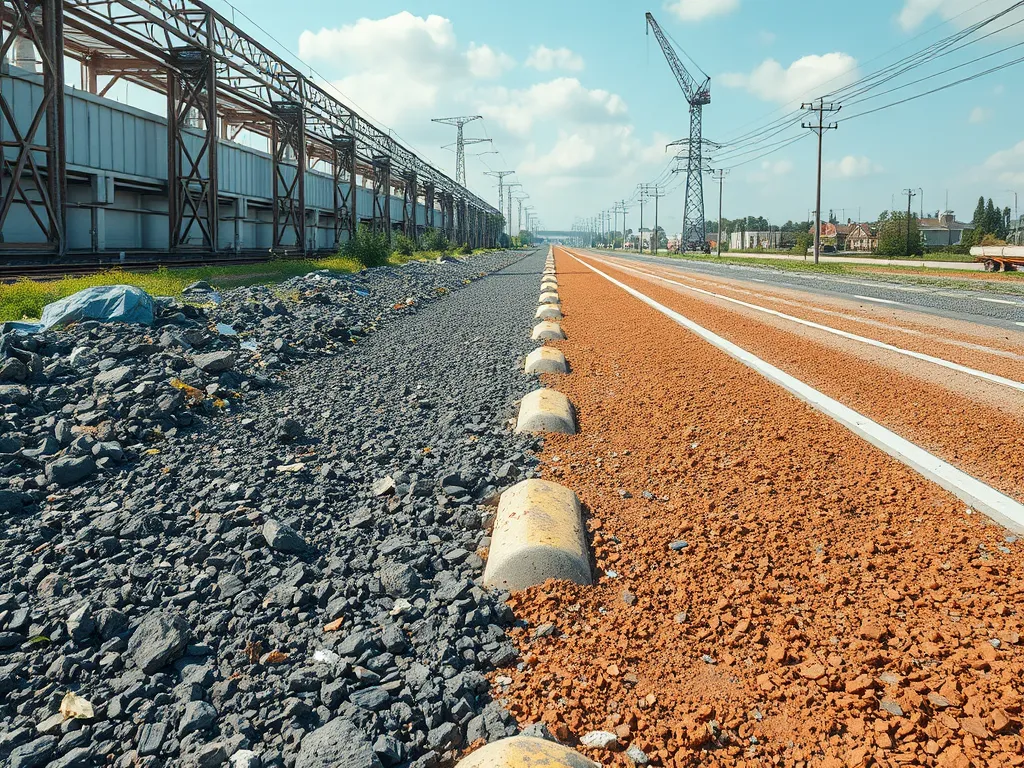 Different asphalt mixes suitable for various regional climates highlighting texture and composition.