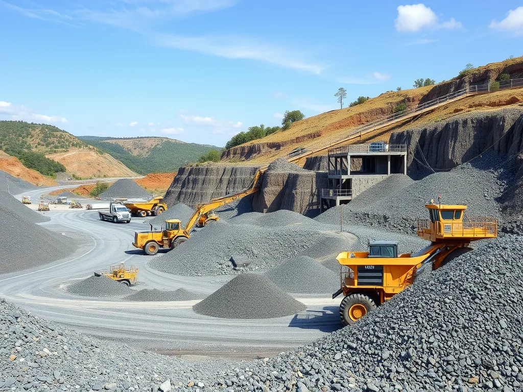 Construction site showcasing large-scale asphalt project with machinery enhancing regional economy.