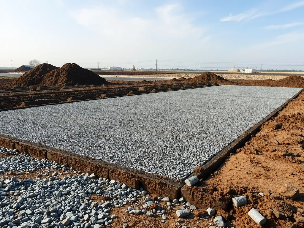 Gravel base preparation for removing an asphalt driveway.