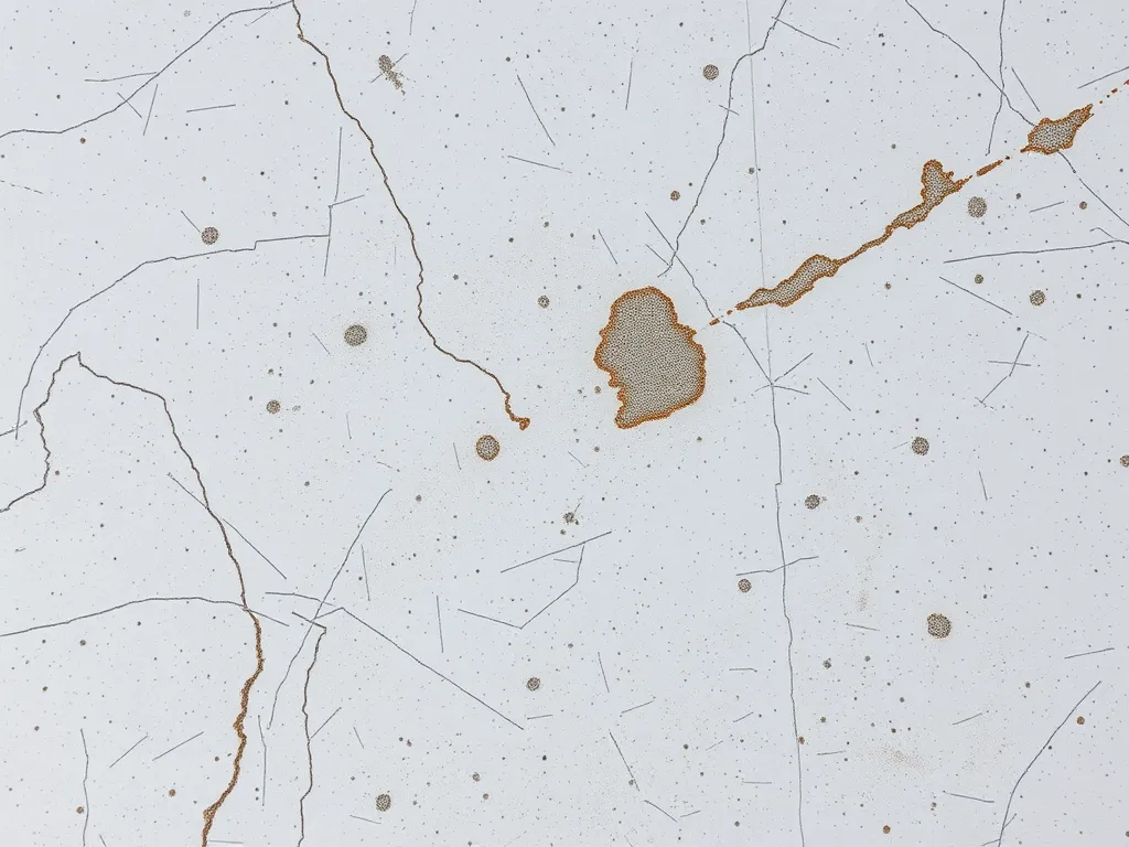 Concrete surface showing asphalt sealer stains needing removal