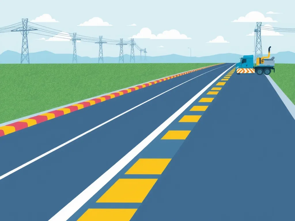 Illustration of road repaving techniques showcasing effective resurfacing methods.