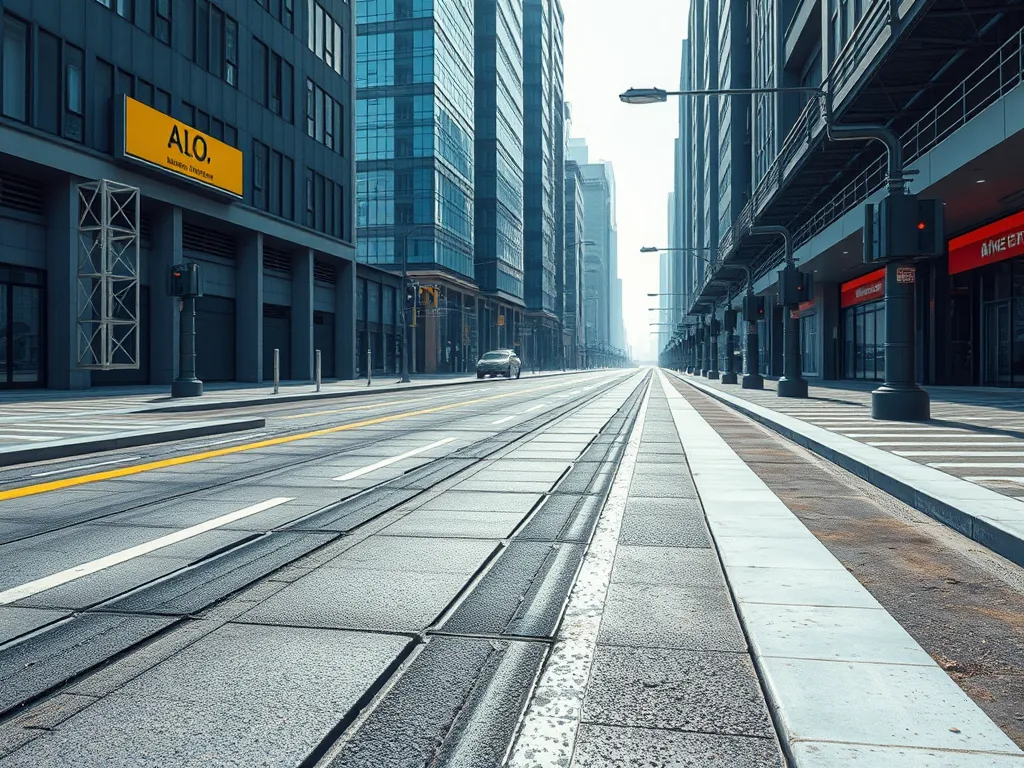 Innovative smart pavement showcasing technology integration for smart cities.