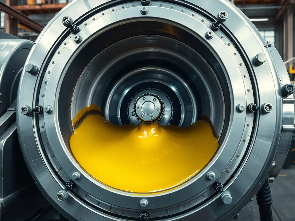 Image showing the solvent extraction process in asphalt, highlighting the extraction equipment in action.