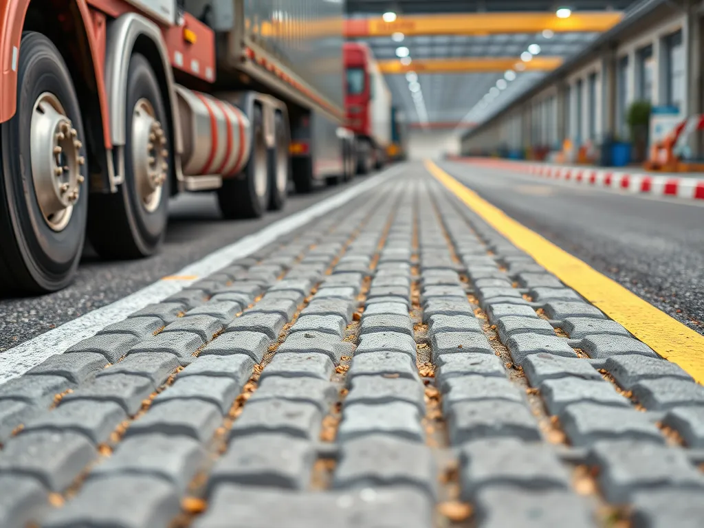 Close-up view of stone matrix asphalt showcasing unique design and texture for enhanced durability.