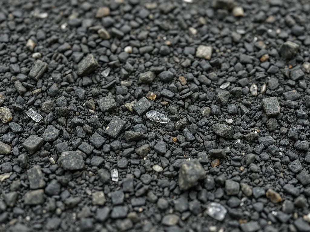 Close-up of stone matrix asphalt showcasing aggregate composition and texture for optimal design features