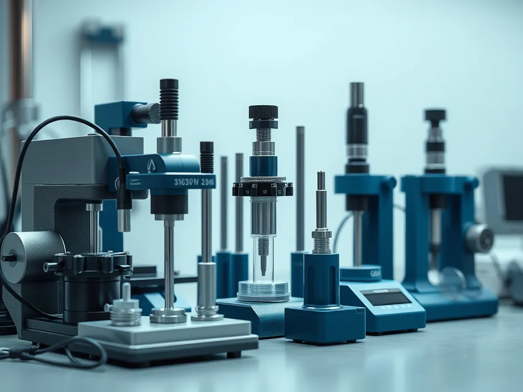 Various tools for assessing surface integrity, including profilometers and measurement devices.