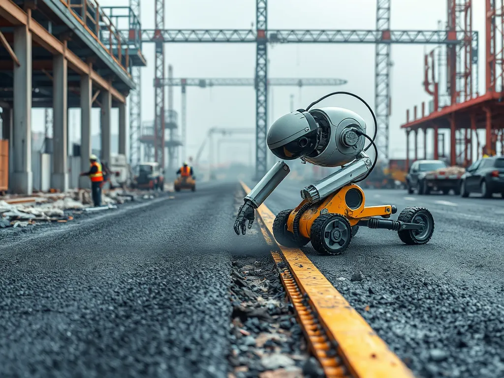 Robotic technology advancements in asphalt excavation projects