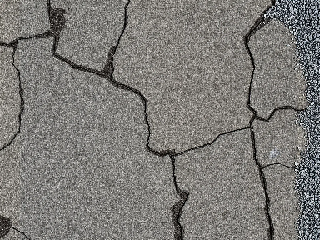Cracked asphalt surface highlighting the need for timely repairs