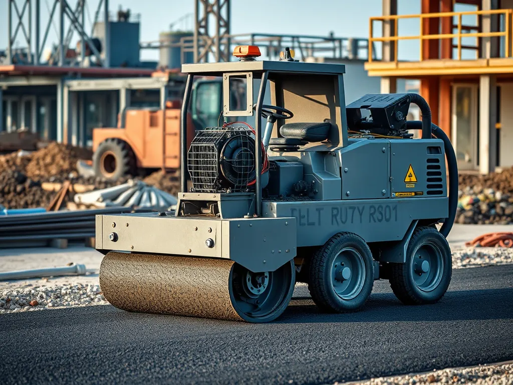High-quality asphalt roller used for paving and compaction in construction projects.