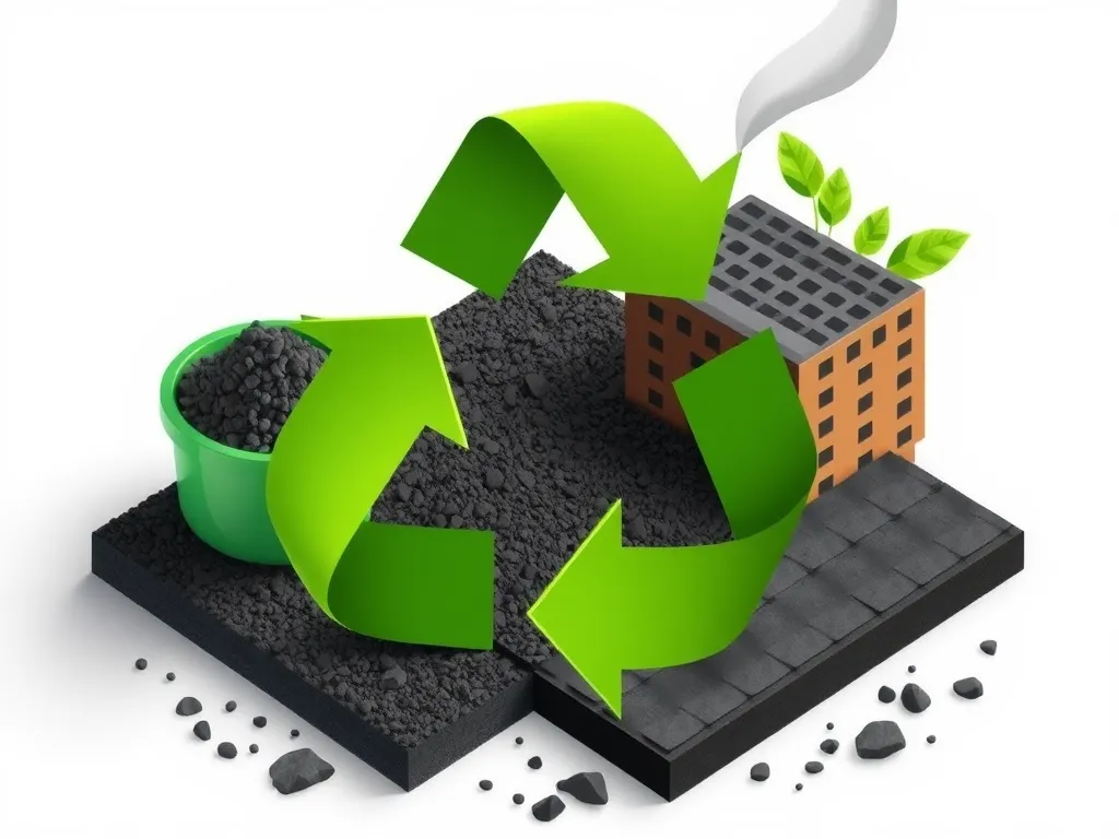 Illustration of Vacuum Distillation Asphalt Recycling Process