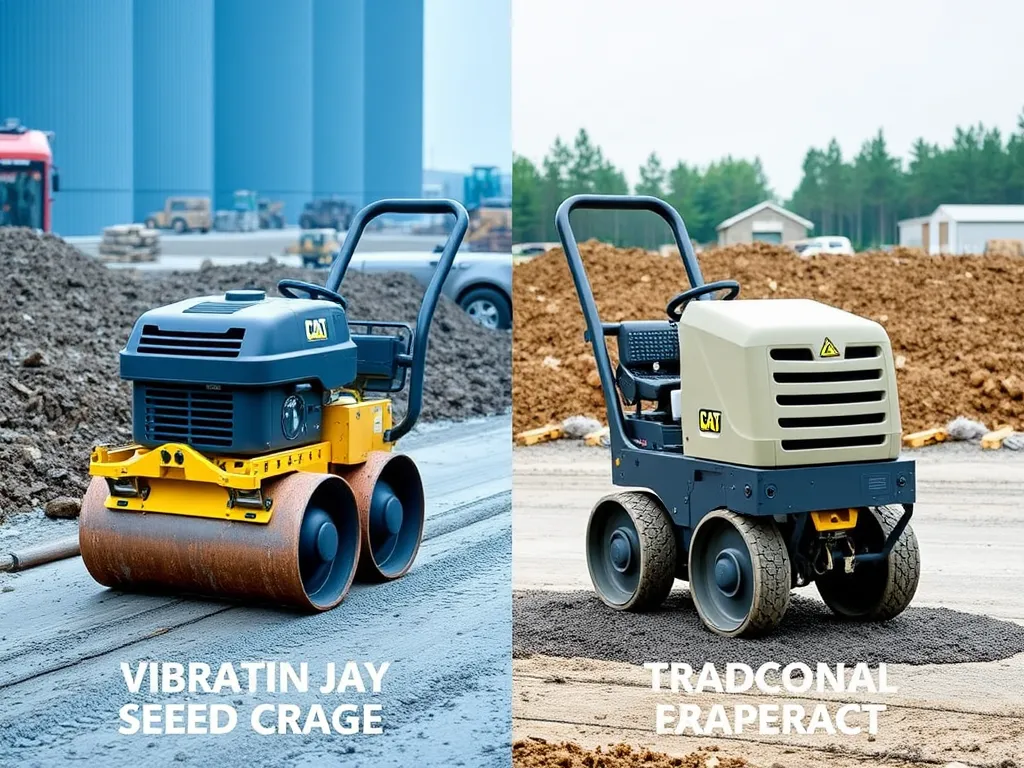Comparison of Vibratory Plate Compactor and Traditional Compactor on Construction Site