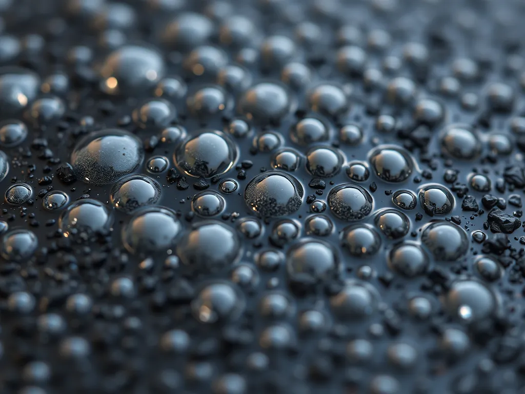 Close-up of warm mix asphalt with additives, showcasing the texture and composition.
