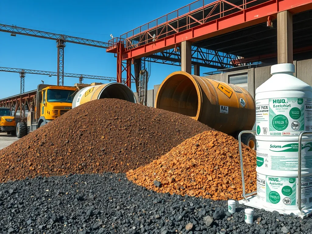 Image of warm mix asphalt materials, showcasing compliance with regulatory standards.