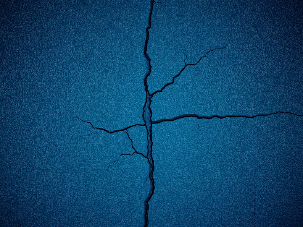 Cracked asphalt surface demonstrating the effects of weather on pavement durability