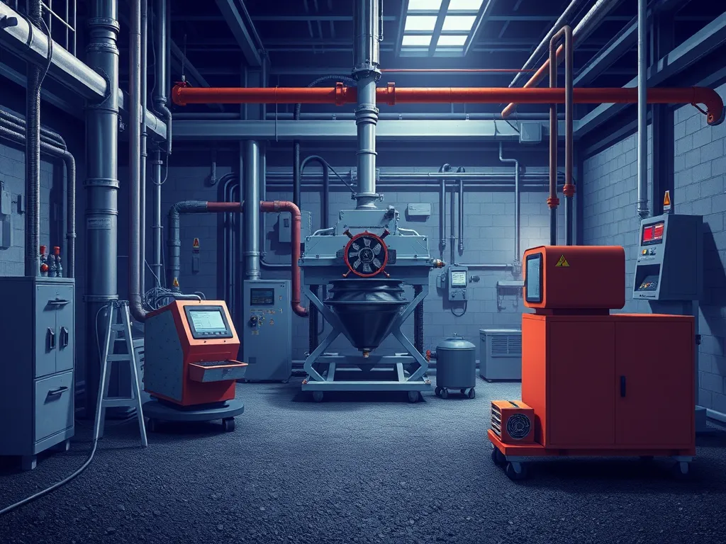 Testing equipment for weather resistance evaluation in asphalt material.