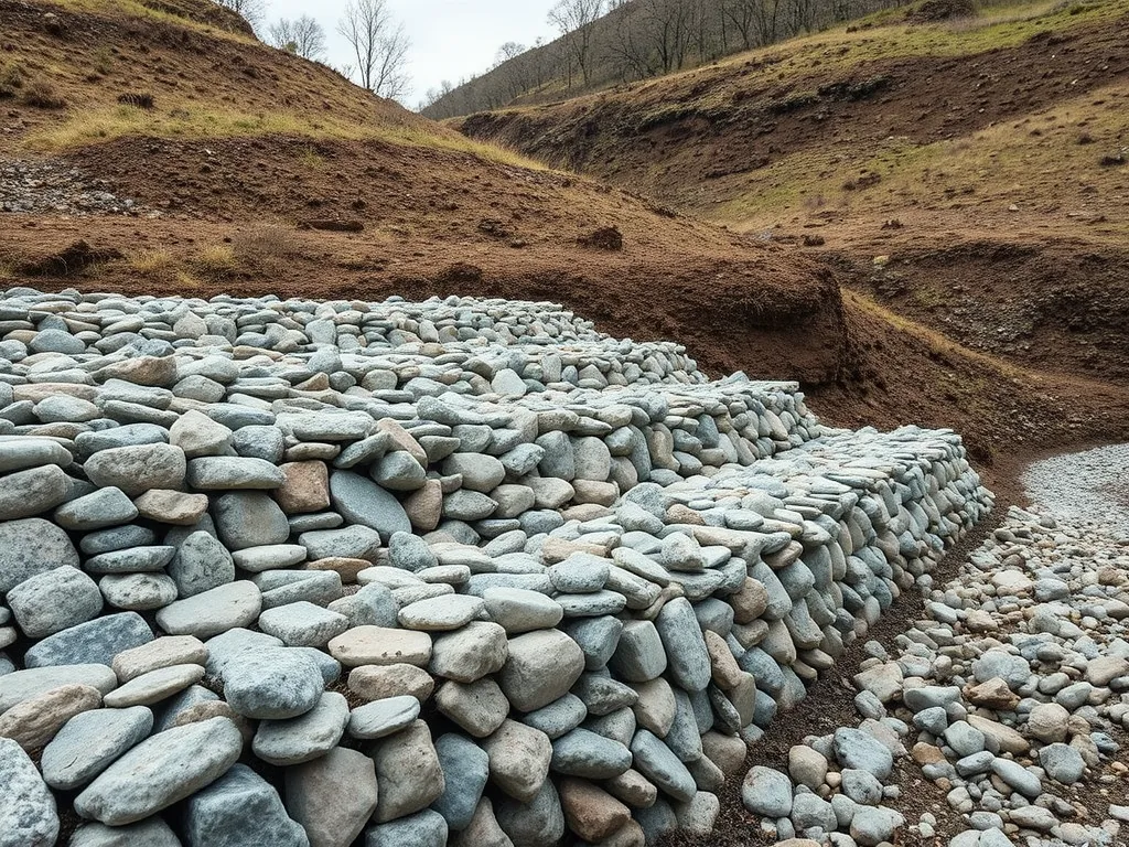 Well-compacted base image showing layered stones for stability and support