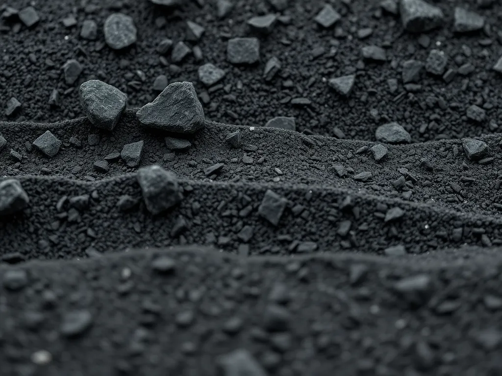 Close-up of various grades of asphalt showing gravel and texture details relevant to asphalt grading systems.