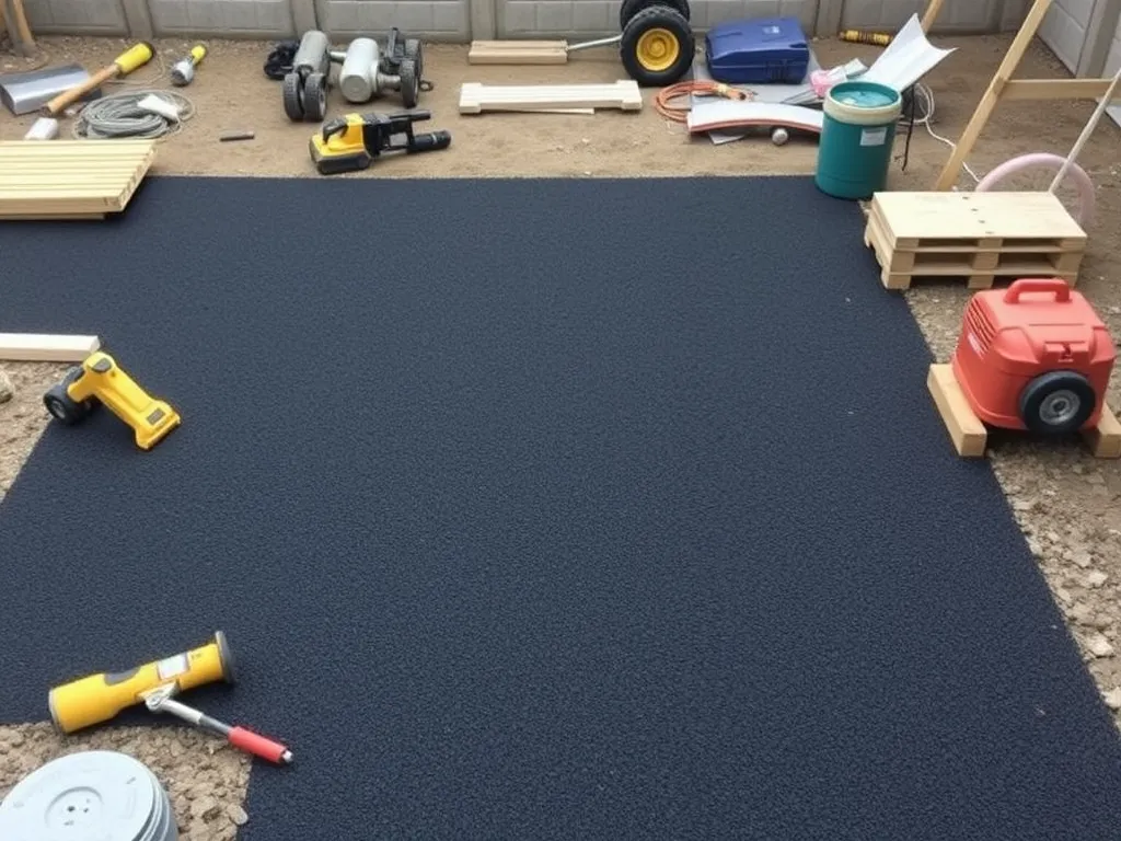 A freshly laid asphalt surface demonstrating the costs associated with asphalt installation.