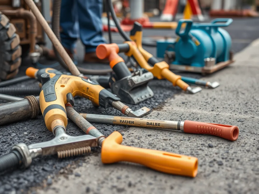 Tools used for DIY vs Professional Asphalt Installation