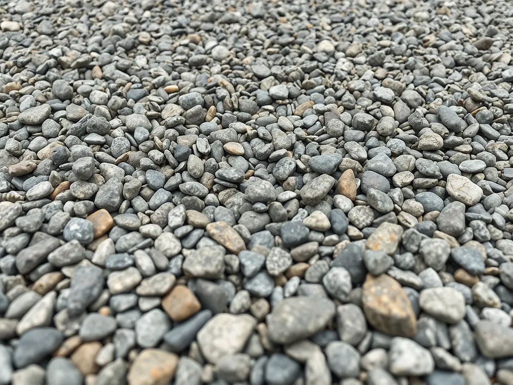 Gravel surface suitable for asphalt installation.