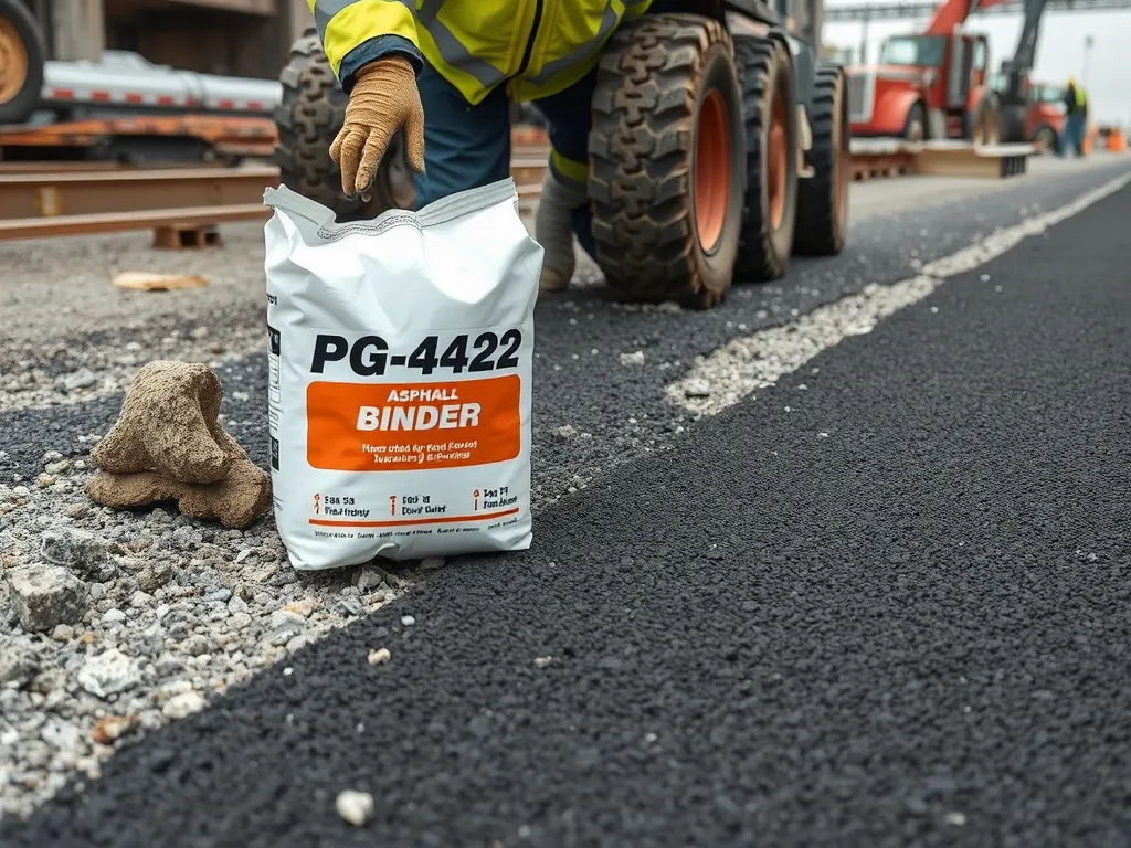 Worker using asphalt binder for repair, highlighting common mistakes in asphalt repair.