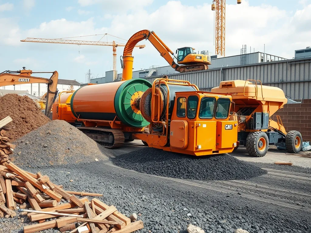 Asphalt recycling machine processing reclaimed asphalt for economic benefits