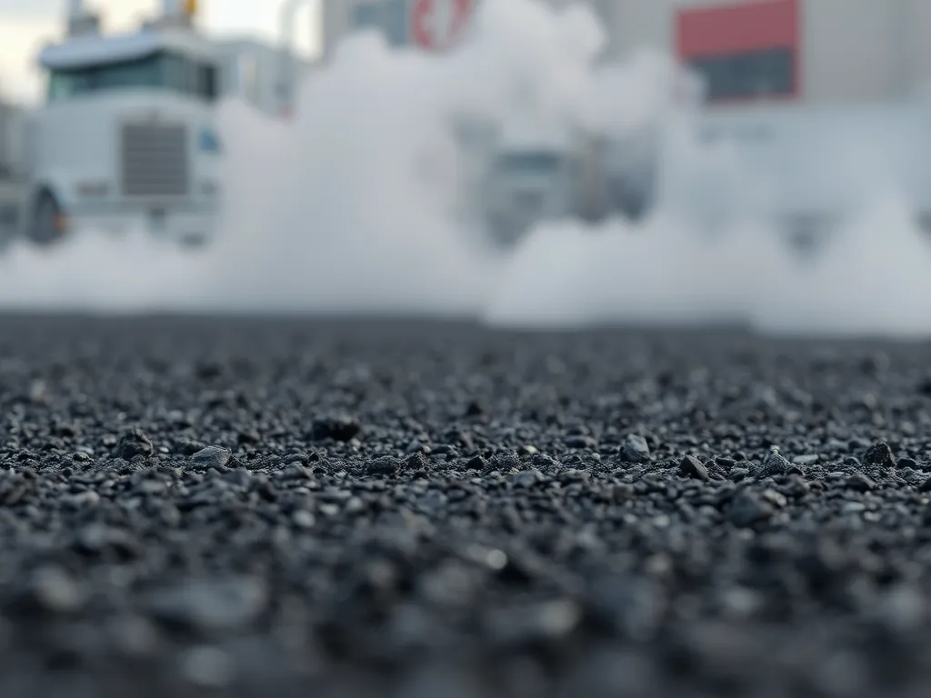 Close-up view of bitumen surface showcasing its chemical components and texture.