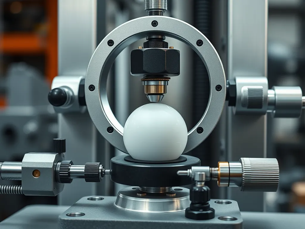 Precision instrument for testing the softening point of bitumen.